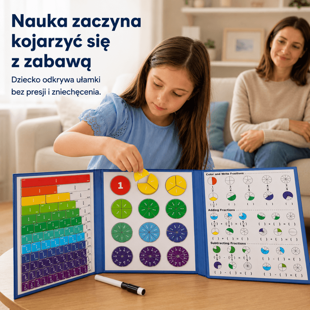 UłamkoKlik - Magnetyczna gra, dzięki której dziecko szybciej zrozumie ułamki