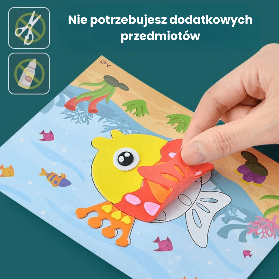 Kolorbook- edukacyjna kolorowanka 3D 2w1 (20 aktywności!)
